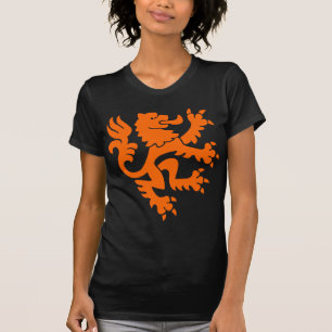 Camiseta León heráldico 01 - Naranja