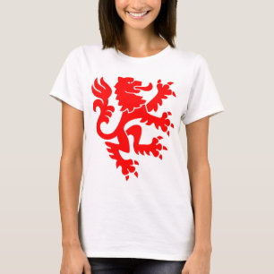 Camiseta León heráldico 01 - Rojo
