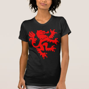 Camiseta León heráldico 01 - Rojo