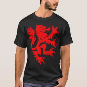 Camiseta León heráldico 01 - Rojo