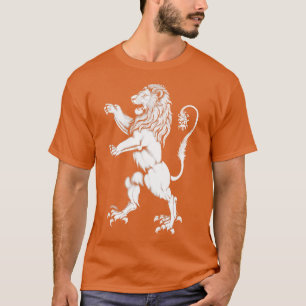 Camiseta León heráldico Rampant White