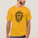 Camiseta León hipster<br><div class="desc">ilustracion</div>