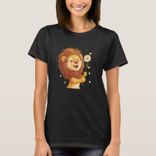 Camiseta León Impresionante con Traje de Diente de León Gen
