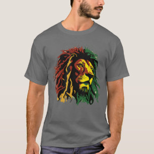 Camiseta León jamaicano bandera rasta jamaicana León de Jud