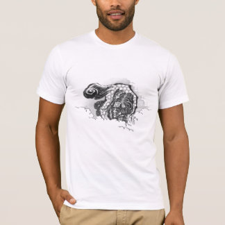 Camiseta León japonés del guarda de Shishi de la tinta por