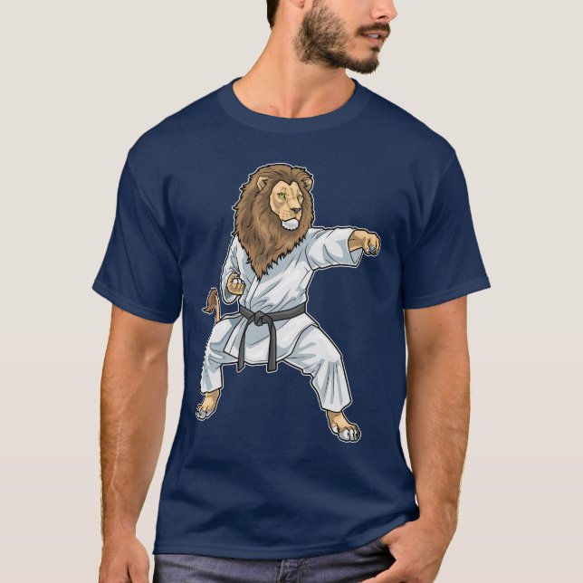 Camiseta León Karate Artes marciales (Anverso)