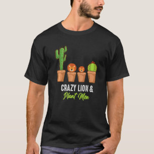 Camiseta León Loco Y Madre De Planta Suculenta Cactus Jardi