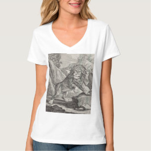 Camiseta León macho en el Parque Nacional Serengeti, Tanzan