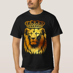 Camiseta León Majestuoso Coronado - Arte Regio