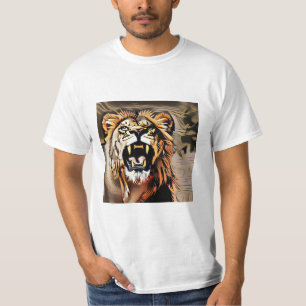 Camiseta León Majestuoso Feroz - Rey De Las Bestias