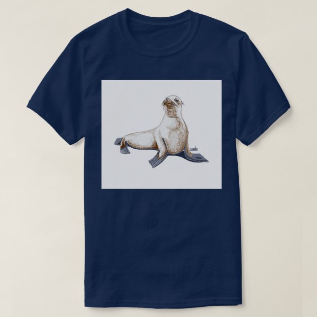 Camiseta León marino (Diseño del anverso)