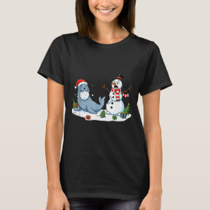 Camiseta León Marino Hombre Mujer Navidad Divertida Muñeco