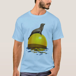 Camiseta León marino que toma el sol