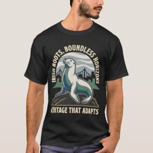 Camiseta León Marino Raíces Irlandesas Horizontes Ilimitado