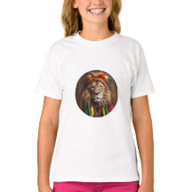 León Masculino Vestido Con Rastafario