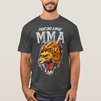 Camiseta León Mixed Martial Arts MmaBeast Cita Motiv