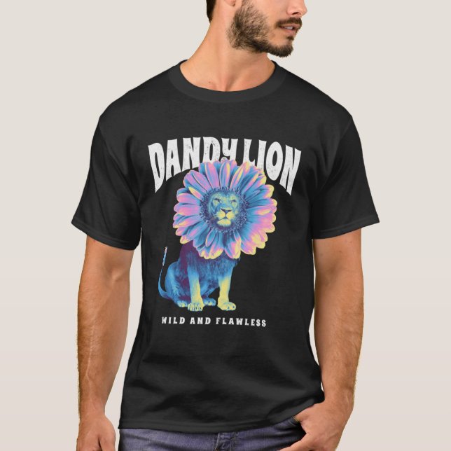 Camiseta León moreno salvaje e impecable (Anverso)