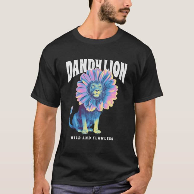 Camiseta León moreno salvaje e impecable (Anverso)