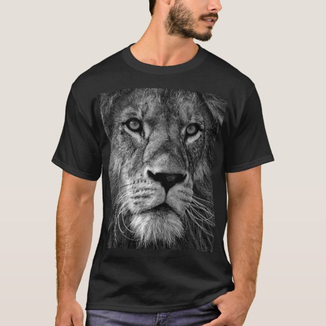 Camiseta León negro y blanco (Anverso)