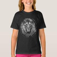 León negro y blanco