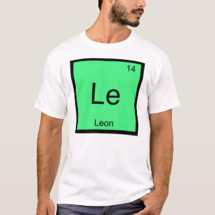 Camiseta Leon Nombre Elemento Químico Tabla Periódica