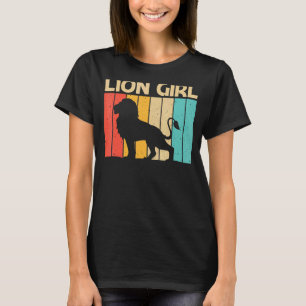 Camiseta León Para Chicas Mujeres León Selva Safari Animal