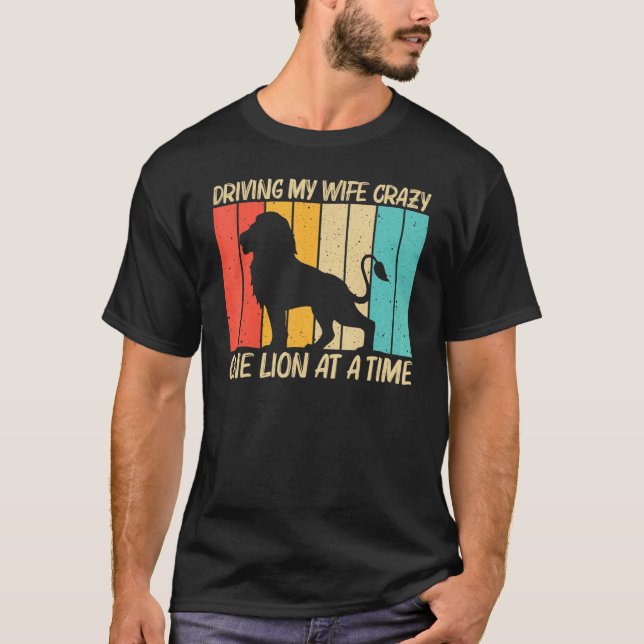 Camiseta León Para Hombres Niños Papá León Selva Safari Ani (Anverso)