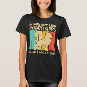Camiseta León para hombres Retro Animal Zoo Safari Africano