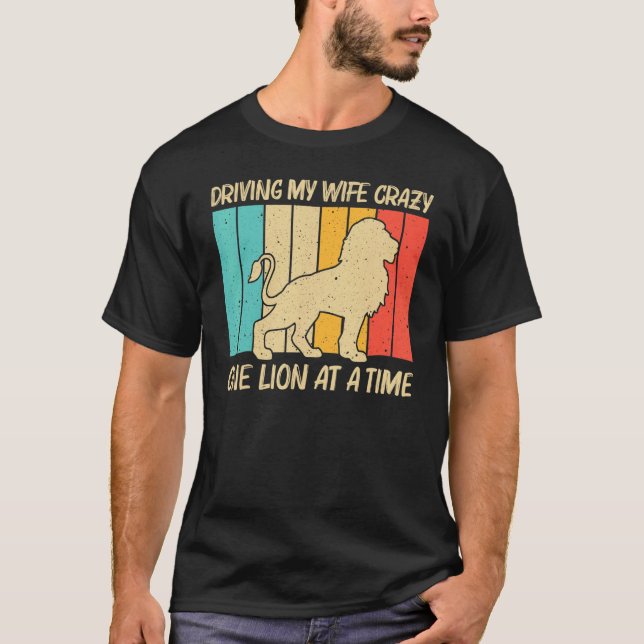 Camiseta León para los hombres papá African Safari Zoo Anim (Anverso)