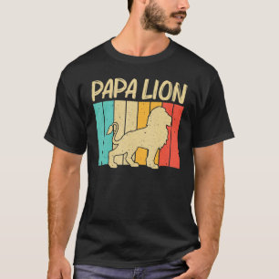 Camiseta León para los hombres papá African Safari Zoo Anim