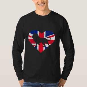 Camiseta León Patriótico Inglaterra Gales Escocia Gran Bret