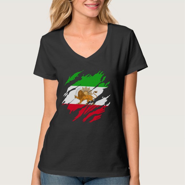 Camiseta León persa iraní Irán (Anverso)