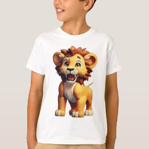 Camiseta León Personalizado 3D - Golpe de grito fuerte y lú