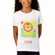 León Personalizado Cute - Niños Arte Animal
