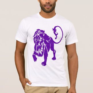 Camiseta león púrpura
