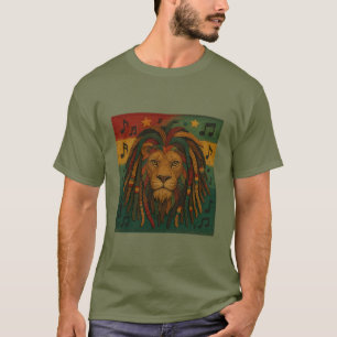 Camiseta León rasta de Jamaica moderna