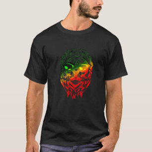 Camiseta León Rasta Reggae de Judá León Etíope Jamaica