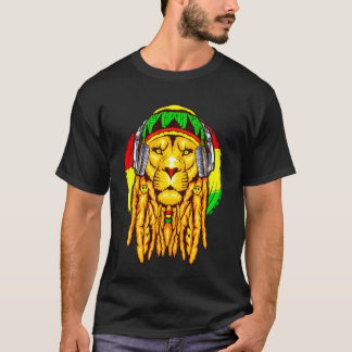 Camiseta León rastafariano Leo Horóscopo Signo Zodiacal Ras