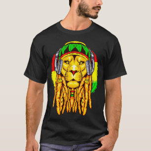 Camiseta León Rastafario León Zodiac Astrología del Horósco