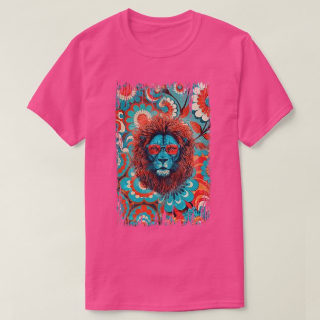 Camiseta León retro fresco (Diseño del anverso)