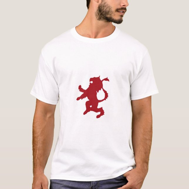 Camiseta León rojo (Anverso)