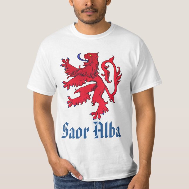 Camiseta León rojo Alba de Saor de la independencia (Anverso)