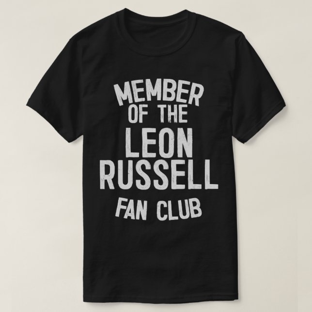 Camiseta Leon Russell Fan Club (Diseño del anverso)