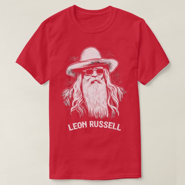 Camiseta Leon Russell Original Fan Art Design (Diseño del anverso)