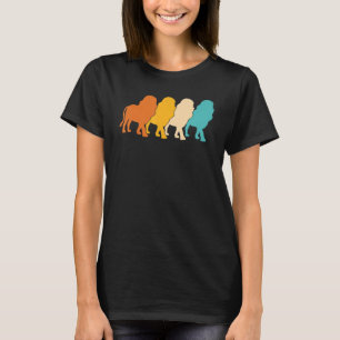 Camiseta León Safari África Rey Animal León Retro