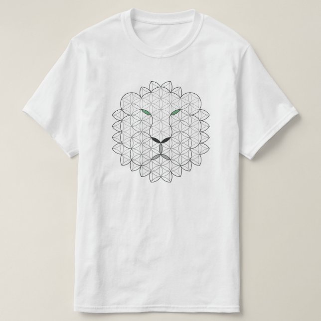 Camiseta León sagrado, B01BW. (Diseño del anverso)
