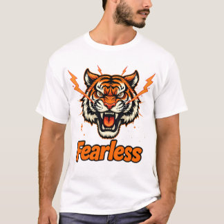 Camiseta León sin miedo: diseño audaz de ropa urbana