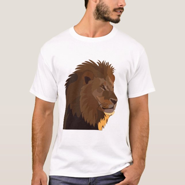 Camiseta León sobre la vida salvaje de los animales leones (Anverso)