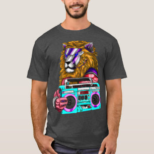 Camiseta León Stereo Techno Guay Lion Dj Music Retro 1656