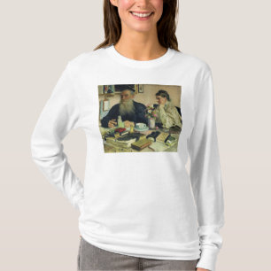 Camiseta León Tolstói con su esposa en Yasnaya Polyana